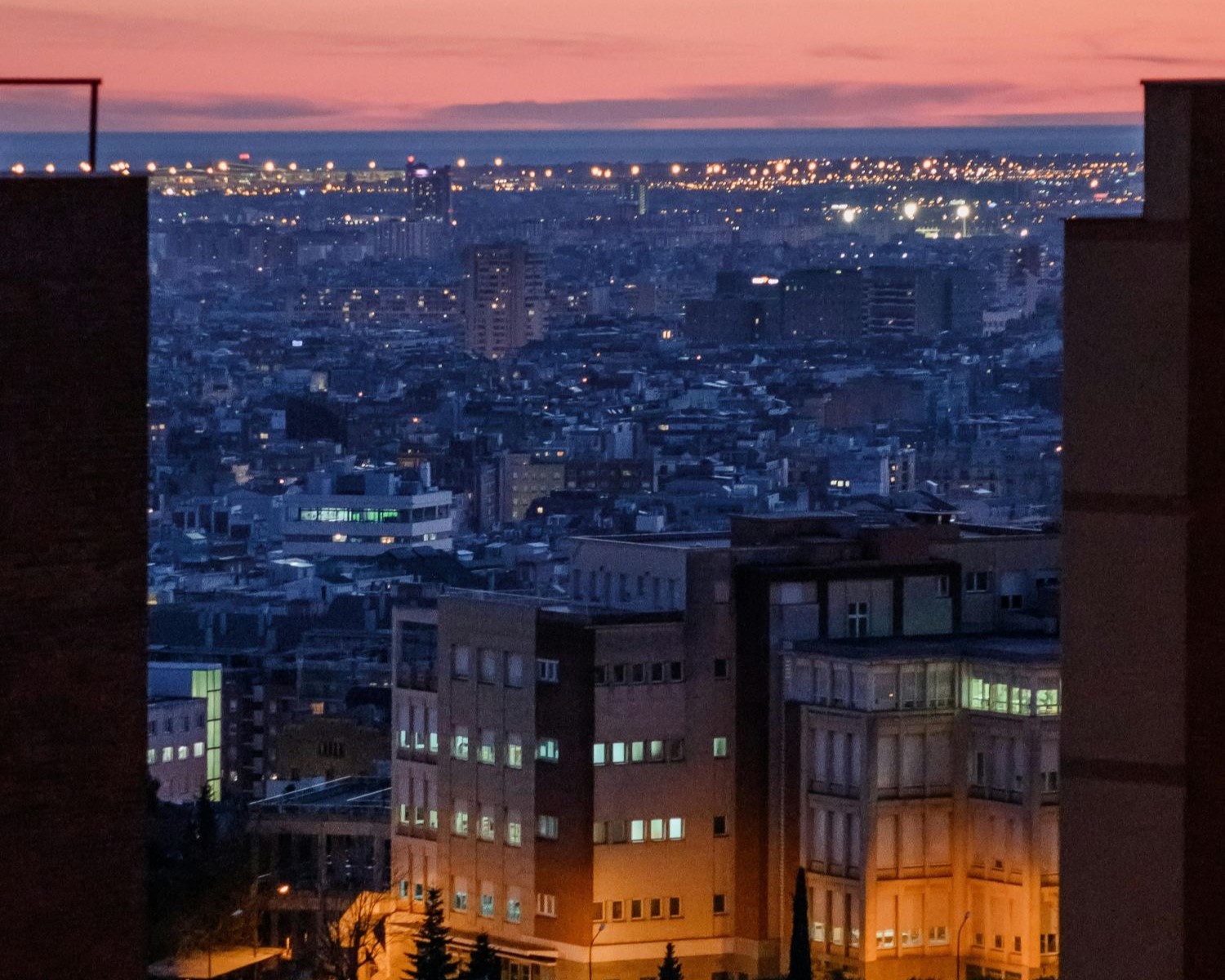 Representació visual del ritme dels edificis a Barcelona